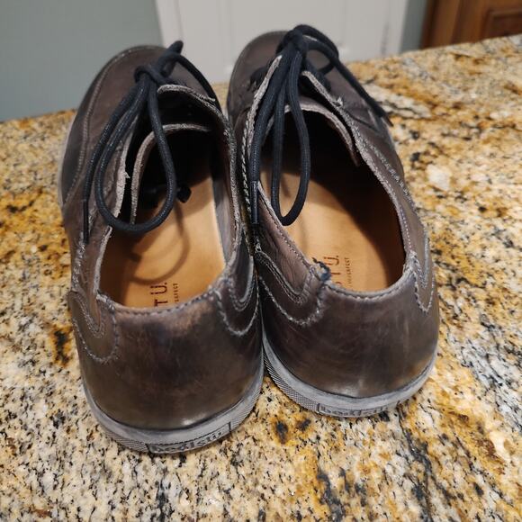 Bed Stu Workshop Brown Leather Casual Style Distressed Shoes Men's Sz 12 - Picture 10 of 12